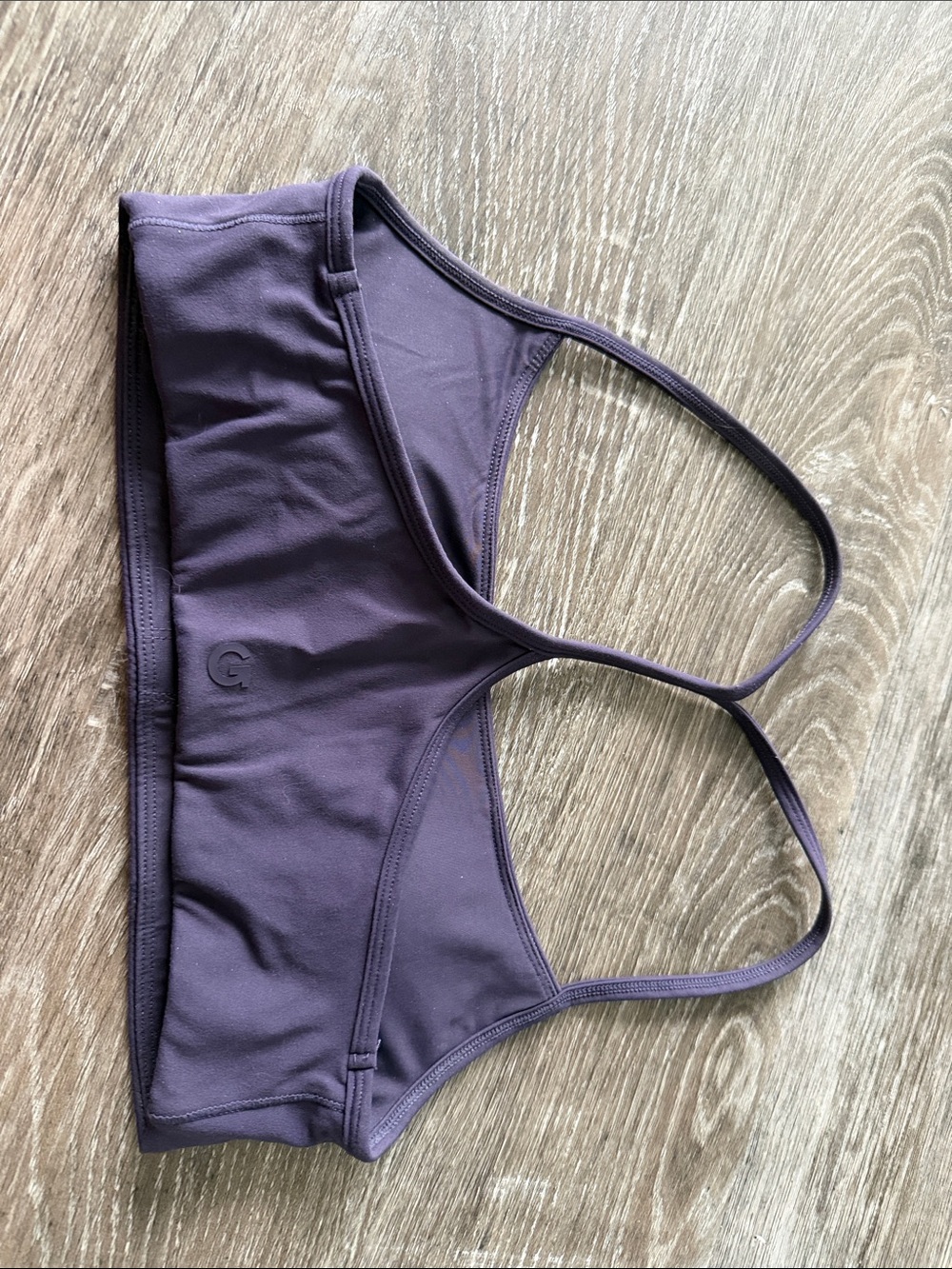 Garage Deep Purple Slim-Strap Sports Bralette - Picture 2 of 2